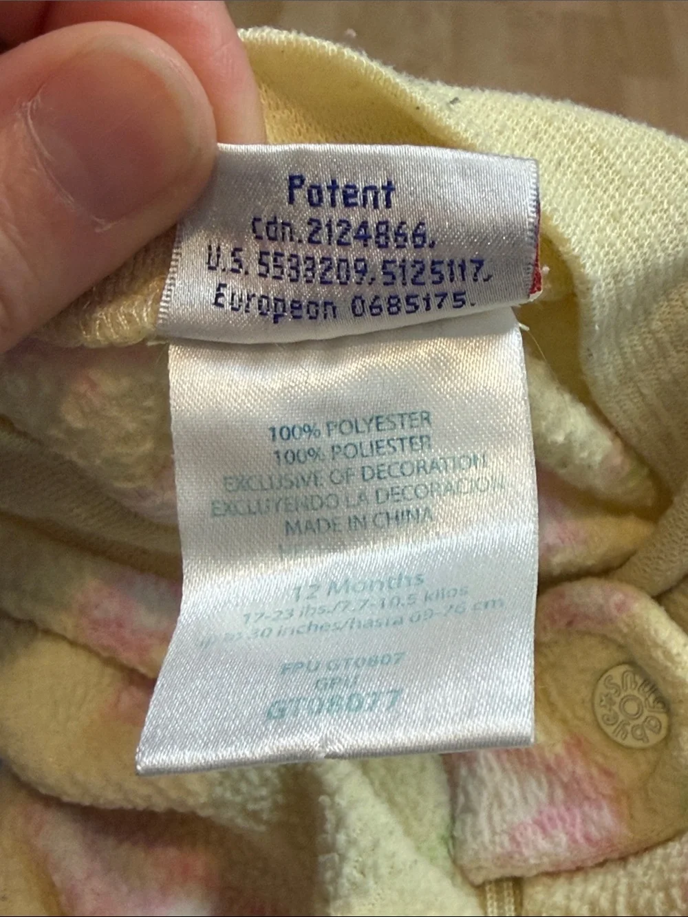 Vintage Snugabye Convert-A-Foot Girls Yellow Sheep Print Fleece Sleeper Pajamas